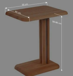 Best Wohnen Beistelltisch durch Gasdruck höhenverstellbar - Fegaria