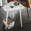 New Wohnen Beistelltisch im Herzdesign in Weiß - Vilantinos