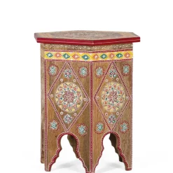 Sale Wohnen Beistelltisch mit farbenfrohen Mandalas und Mustern - Jambi