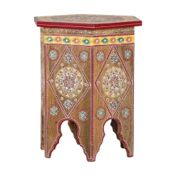 Sale Wohnen Beistelltisch mit farbenfrohen Mandalas und Mustern - Jambi