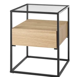 Clearance Wohnen Beistelltisch mit Glasplatte - Vlacondra