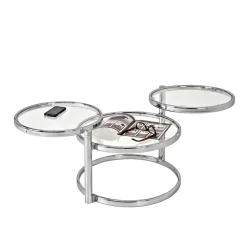 Online Wohnen Beistelltisch Rounder in Silber