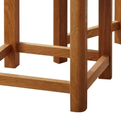 Outlet Wohnen Beistelltisch Set aus Wildeiche Massivholz - Uvinessa (zweiteilig)