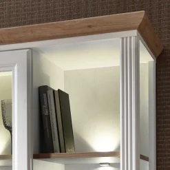 Clearance Wohnen Beleuchteter Vitrinenschrank im Country Style - Sinolita