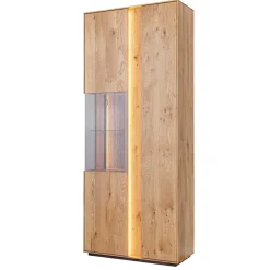 Clearance Wohnen Beleuchteter Vitrinenschrank 2-türig - Cocondar