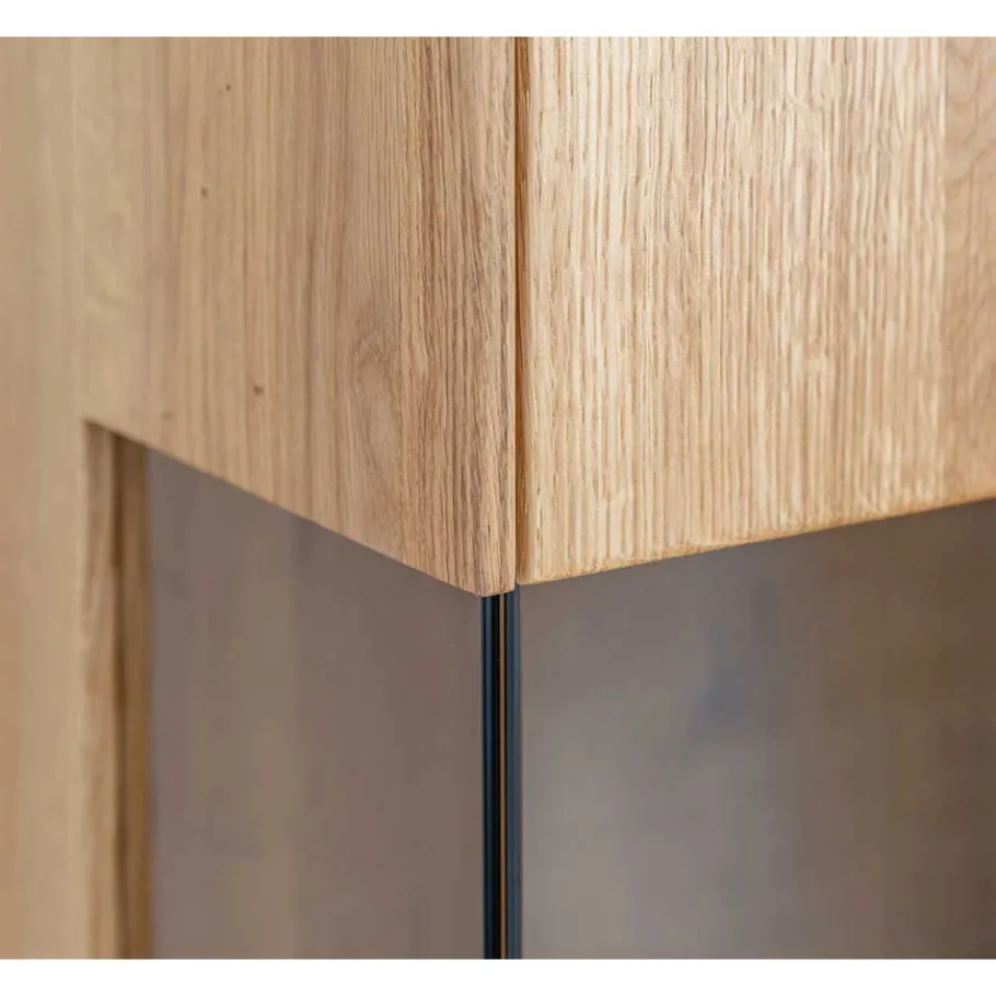 Clearance Wohnen Beleuchteter Vitrinenschrank 2-türig - Cocondar