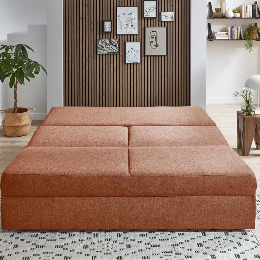 Best Wohnen Bequemes Schlafsofa in Kupfer Braun - Monte