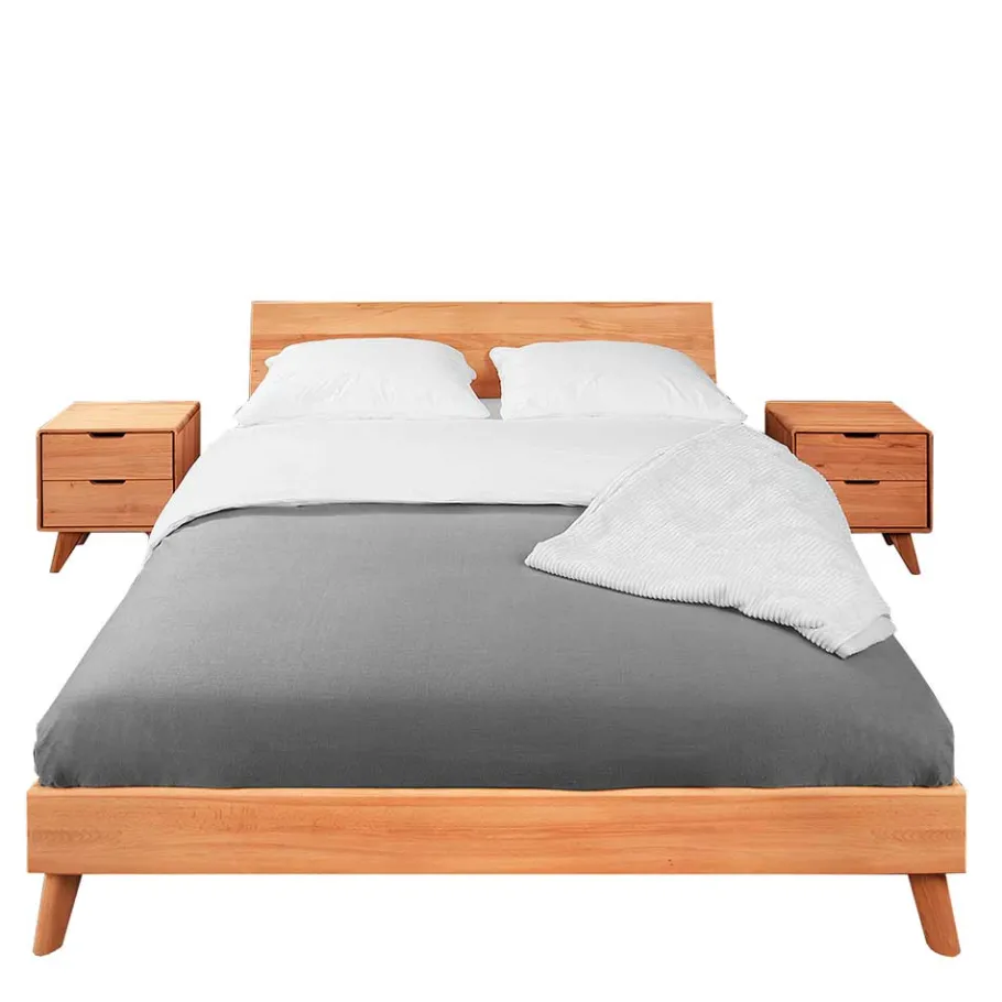 Sale Wohnen Überlänge Bett & Nachttische Set - Junola (dreiteilig)