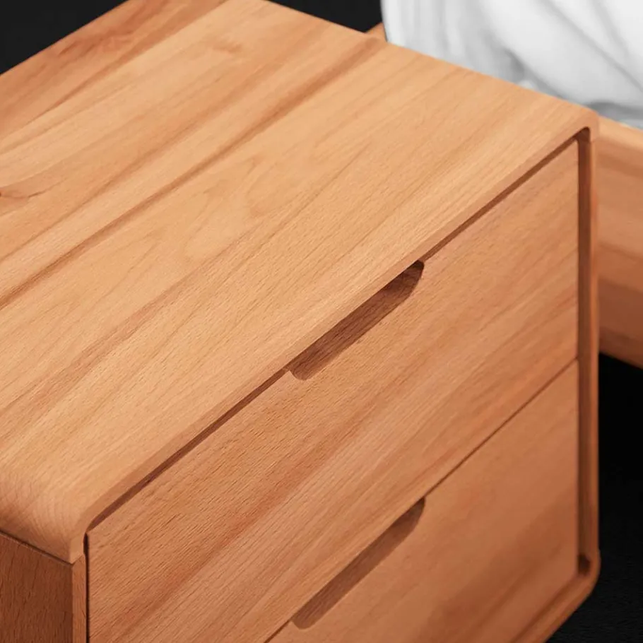 Sale Wohnen Überlänge Bett & Nachttische Set - Junola (dreiteilig)