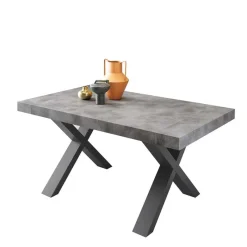 Clearance Wohnen Betonoptik Ausziehtisch mit zwei Einlegeplatten - Relisa