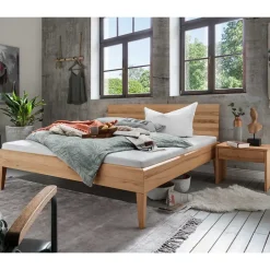 Discount Wohnen Bett & Nachtkonsolen - Kernbuche - Eudrinia (dreiteilig)