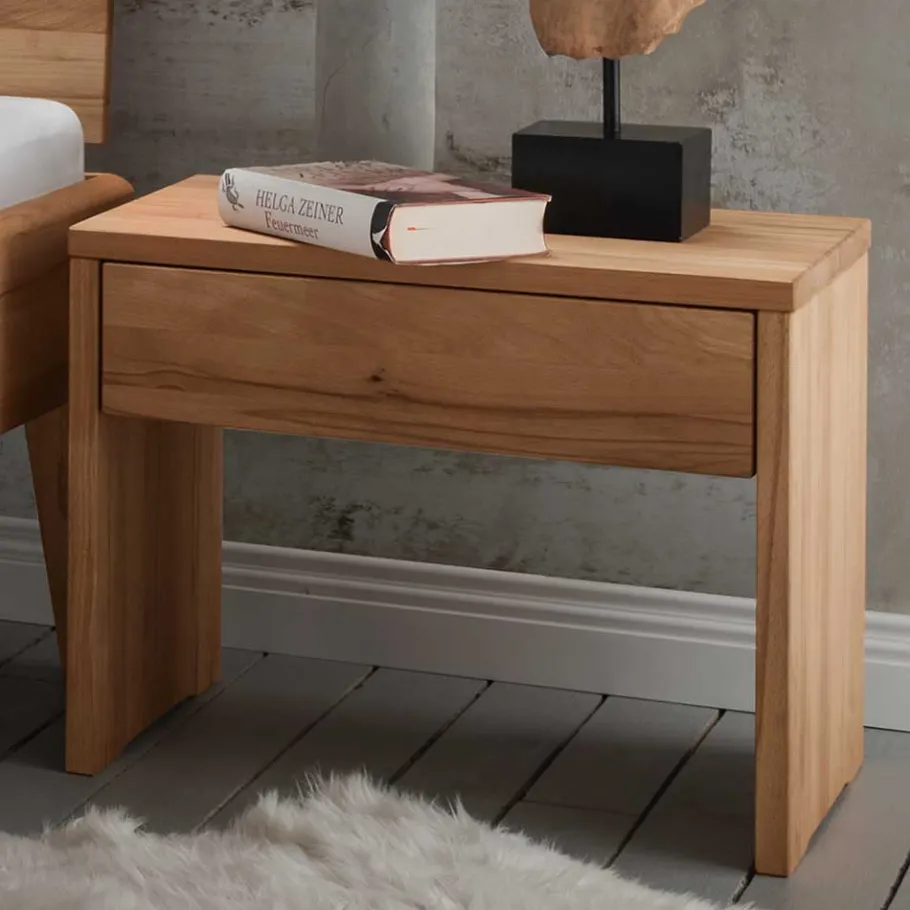 Discount Wohnen Bett & Nachtkonsolen - Kernbuche - Eudrinia (dreiteilig)