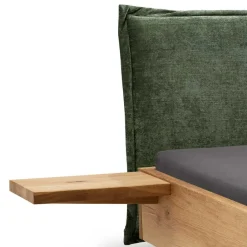 Outlet Wohnen Bett - schwebende Optik mit Ablagen - Bolizia (dreiteilig)