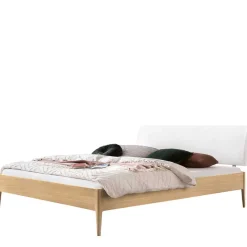 Outlet Wohnen Bett aus Eiche Massivholz Hell - Croatia