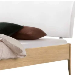 Outlet Wohnen Bett aus Eiche Massivholz Hell - Croatia