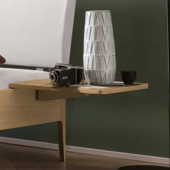 Outlet Wohnen Bett aus Eiche Massivholz Hell - Croatia