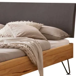 Clearance Wohnen Bett aus Massivholz Wildbuche geölt - Francais