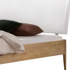 Best Wohnen Bett aus Wildeiche Holz & Kunstleder - Vinessia