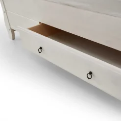 Best Wohnen Bett Caneon in Weiß Grau