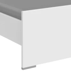 Hot Wohnen Bett in Weiß & Lichtgrau Beton Optik - Orsidio