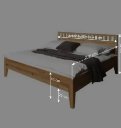 Best Wohnen Bett Masdamos aus Wildeiche Massivholz