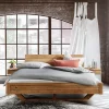 Wohnen Bett mit Kufen aus Holz - Martinez
