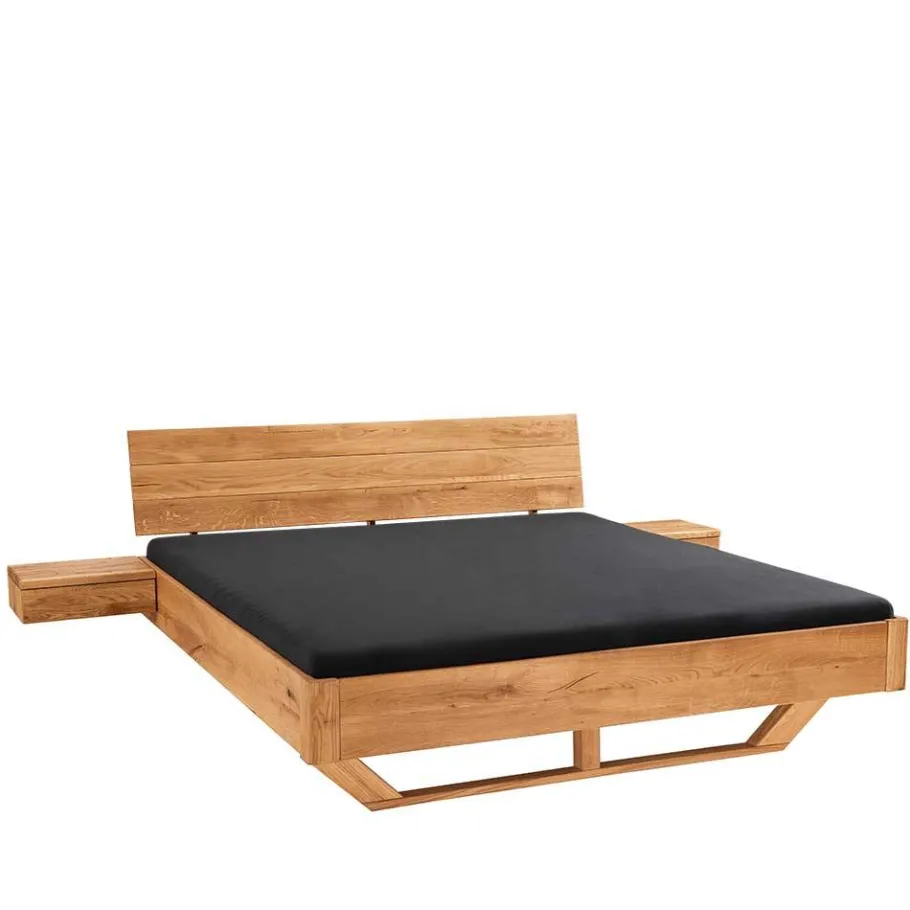 Wohnen Bett mit Kufen aus Holz - Martinez