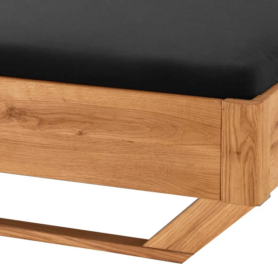Wohnen Bett mit Kufen aus Holz - Martinez