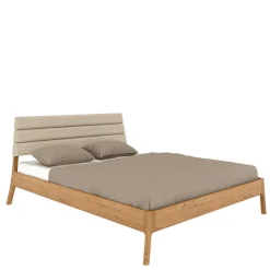 Sale Wohnen Bett mit Nachtkonsolen aus Wildeiche - Grenadys (dreiteilig)