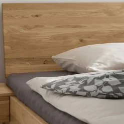 Discount Wohnen Bett mit vier Schubladen aus Wildeiche - Zennian (dreiteilig)