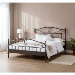 Outlet Wohnen Bett Oscar aus Eisen
