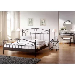 Outlet Wohnen Bett Oscar aus Eisen