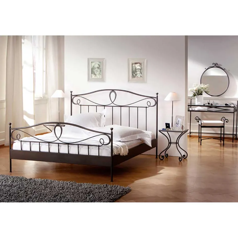 Outlet Wohnen Bett Oscar aus Eisen
