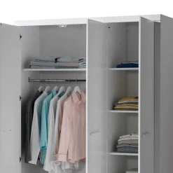 Online Wohnen Bett und Nachtkommode und Schrank Set - Ellen