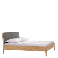 Hot Wohnen Bettgestell aus Holz Wildeiche Honig - Nicono