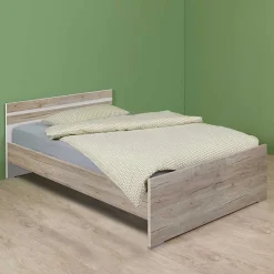 Discount Wohnen Bettgestell in Holzoptik Eiche San Remo - Folio