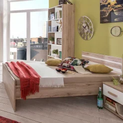 Discount Wohnen Bettgestell in Holzoptik Eiche San Remo - Folio
