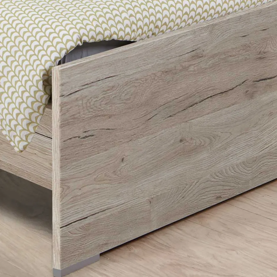Discount Wohnen Bettgestell in Holzoptik Eiche San Remo - Folio