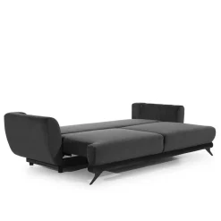 Best Wohnen Bettsofa in Grau Stoff in Vintage Optik - Salcina