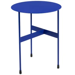Clearance Wohnen Blauer Beistelltisch aus Stahl - Tegal