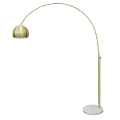Best Wohnen Bogenlampe in Messing Metall - Lotivera