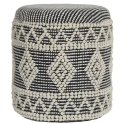Clearance Wohnen Boho Polsterhocker aus Wolle Webstoff - Fiodor