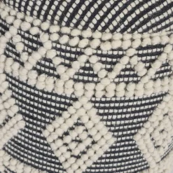 Clearance Wohnen Boho Polsterhocker aus Wolle Webstoff - Fiodor