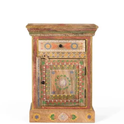 Wohnen Boho Style Nachtschrank aus Mangoholz - Klapan