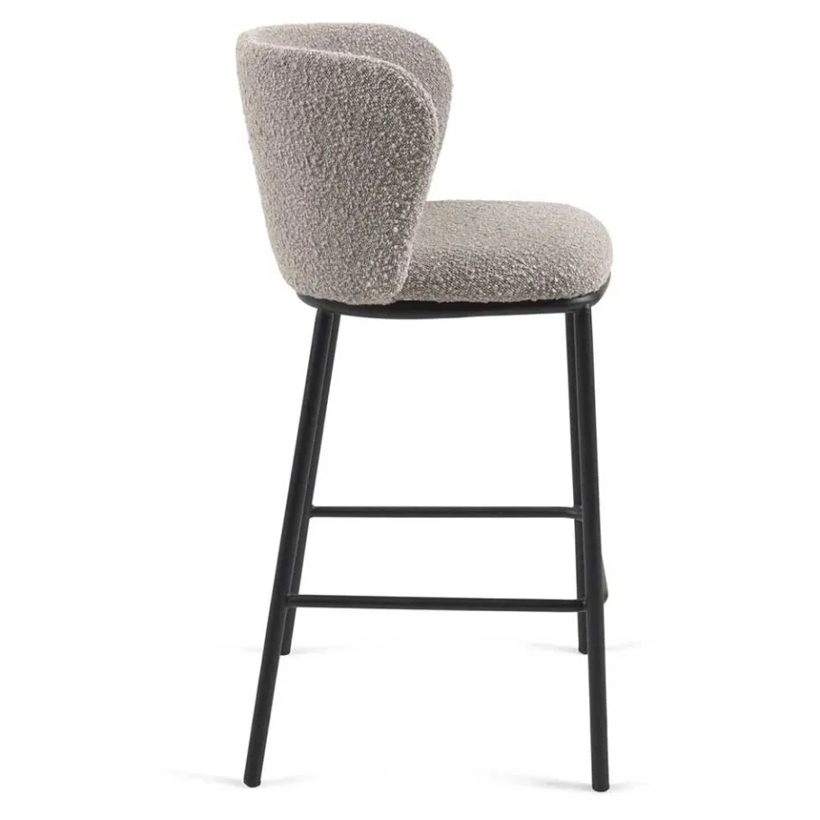 Wohnen Boucle Barstühle mit 65 cm Sitzhöhe - Lucaz (2er Set)