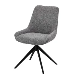New Wohnen Boucle Drehstuhl in Grau - Usedita (2er Set)