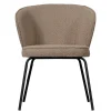 Outlet Wohnen Boucle Esszimmerstühle in Beige - Tiniant (2er Set)