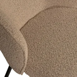 Outlet Wohnen Boucle Esszimmerstühle in Beige - Tiniant (2er Set)