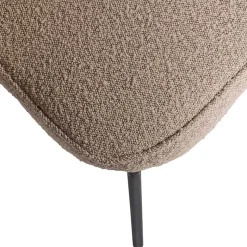 Outlet Wohnen Boucle Esszimmerstühle in Beige - Tiniant (2er Set)