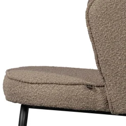 Outlet Wohnen Boucle Esszimmerstühle in Beige - Tiniant (2er Set)